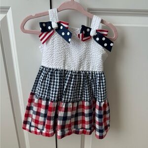 Red, White, and Blue baby dress